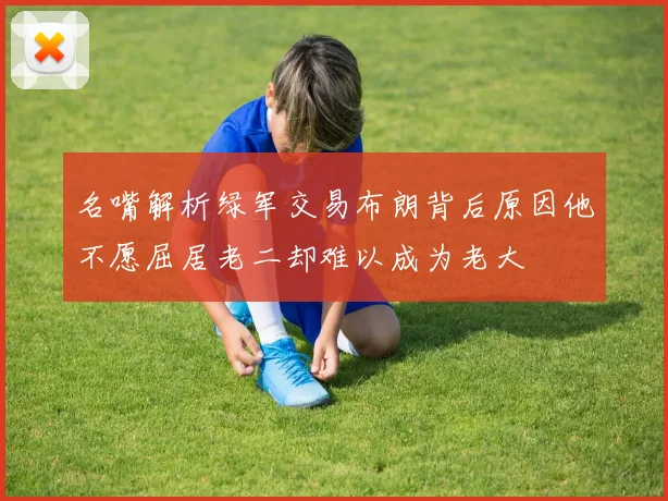 名嘴解析绿军交易布朗背后原因他不愿屈居老二却难以成为老大